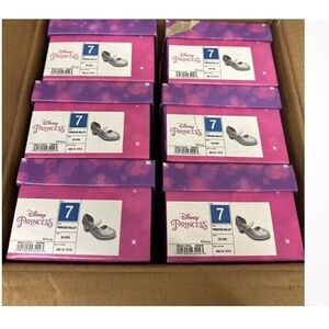 Casepack-Disney Princess Girls Toddler Ballet Dress Shoes -Case Of 6- SIZE 7 New
